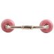Pink Crackle Ceramic Bridge Handle